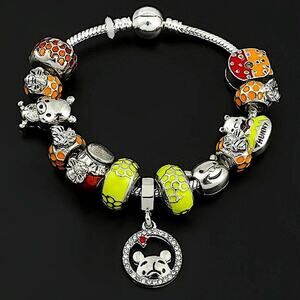 Silver Winnie The Pooh Charm Bracelet